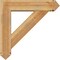 Ekena Millwork Traditional Arts and Crafts Rough Sawn Bracket w/ Offset Brace, Western Red Cedar, 8"W x 34"D x 34"H BKT0806X34X34TRA03RWR - alternate 2
